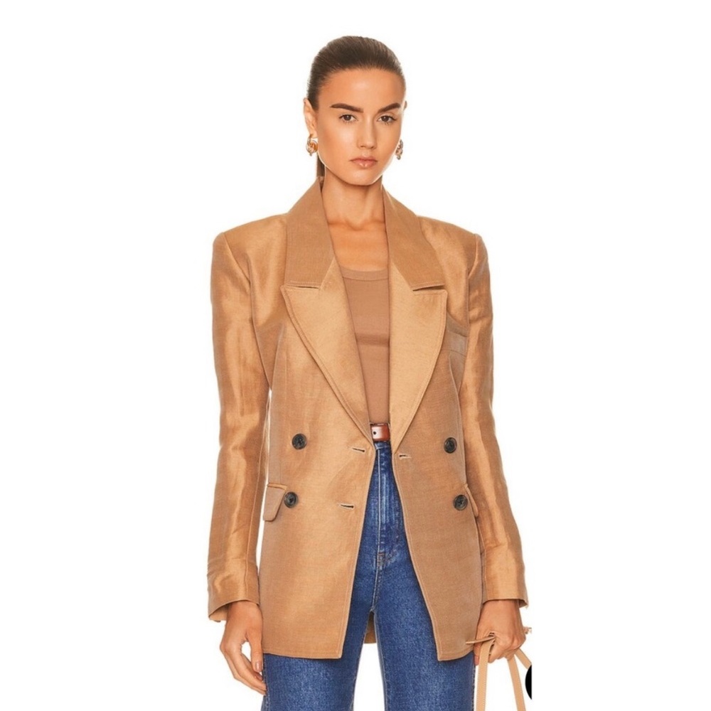 Smythe linen silk oversized blazer
